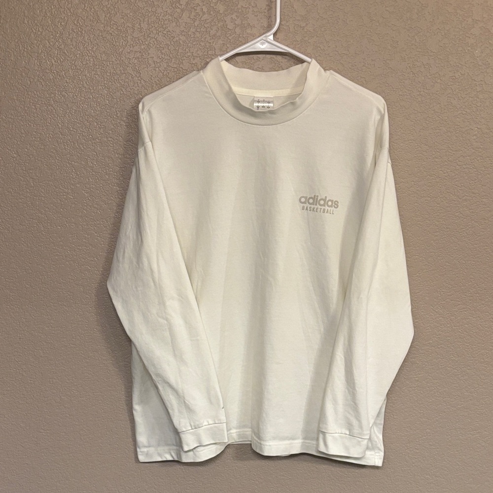Adidas Cream Long Sleeve Tee